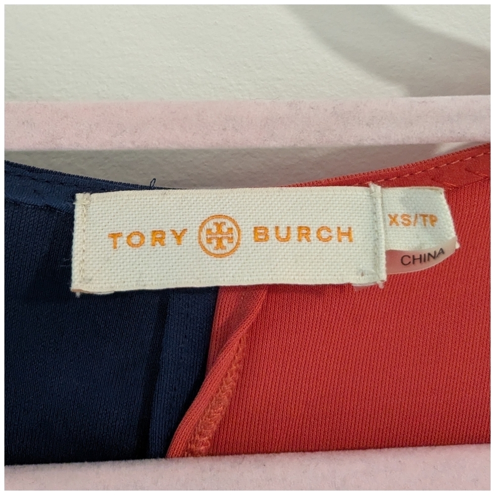 Tory Burch Walden Colorblock Asymmetrical Dress - Picture 4 of 7